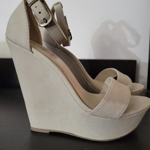 Nude Wedge Sandal